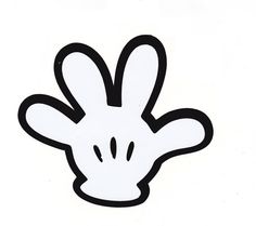mickey mouse glove clipart head