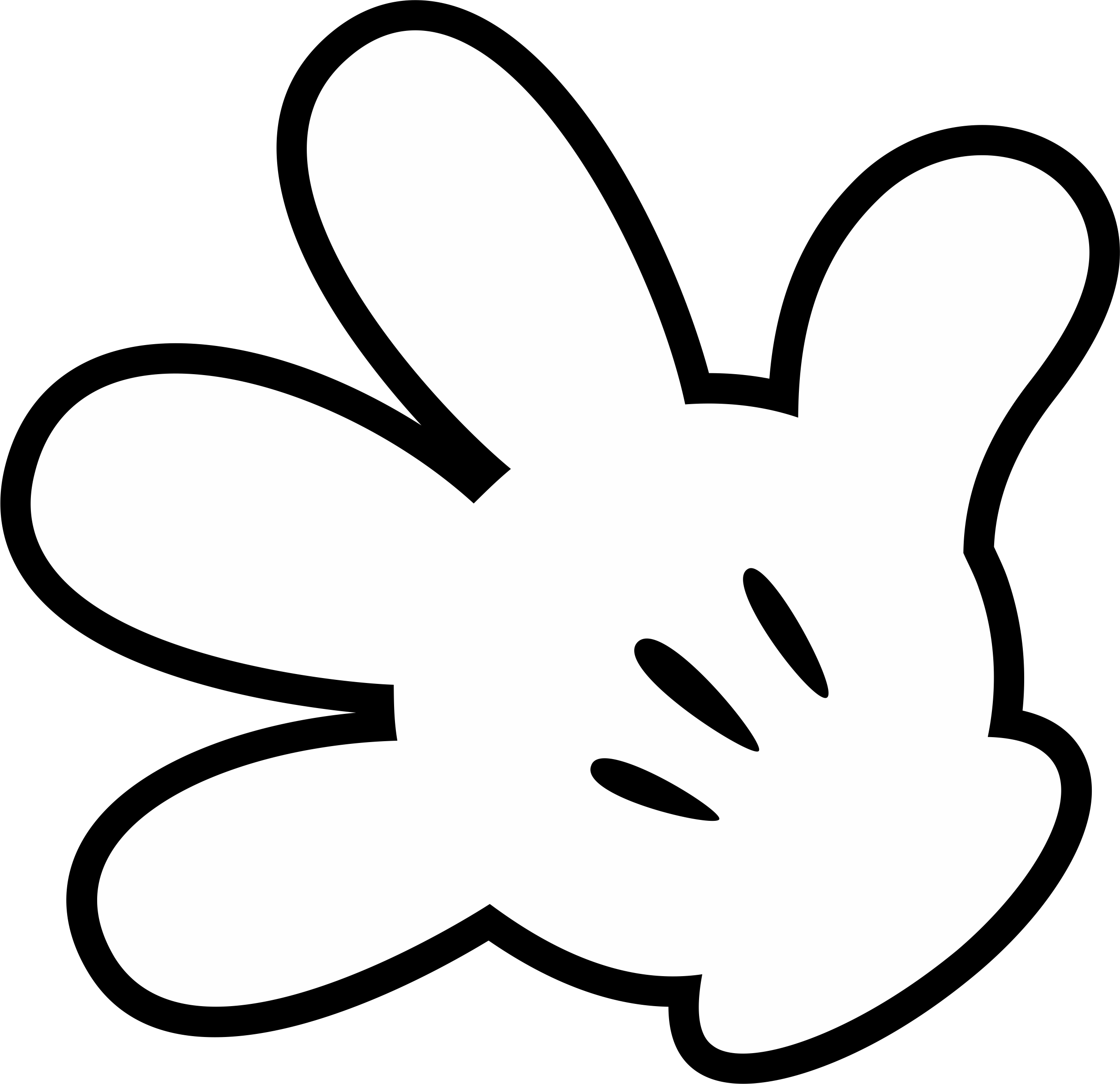 mickey mouse glove clipart head