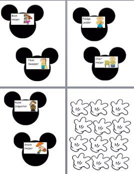 Disney Mickey Helping Hands Job Chart