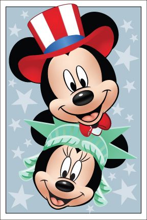 mickey mouse glove clipart july 4th