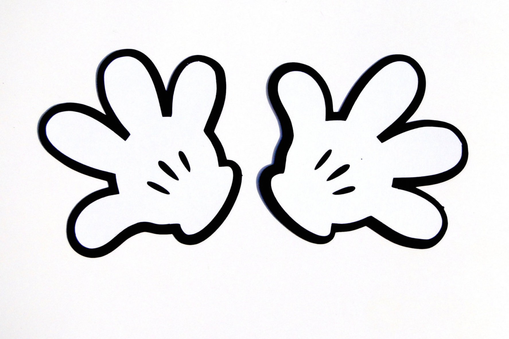 Cute Images Of Mickey Mouse Hands Cut Out Template Download