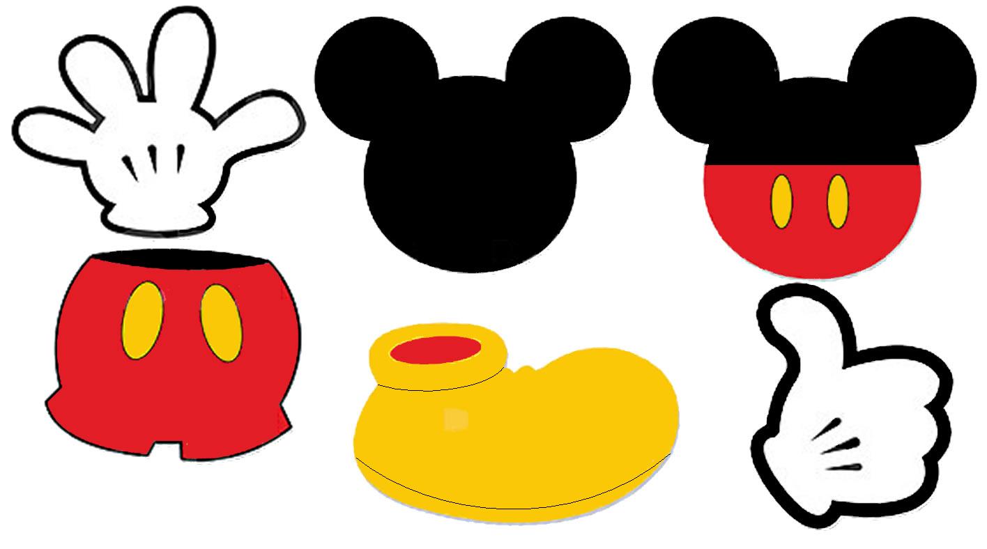 Mickey Mouse Black And White Clipart