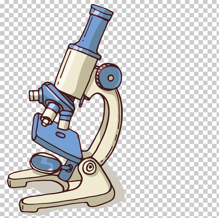 Cartoon microscope png.