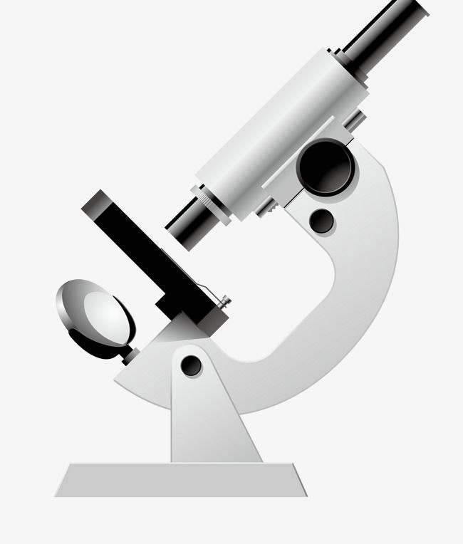 Vector Microscope, Hand Painted Microscope, Medical