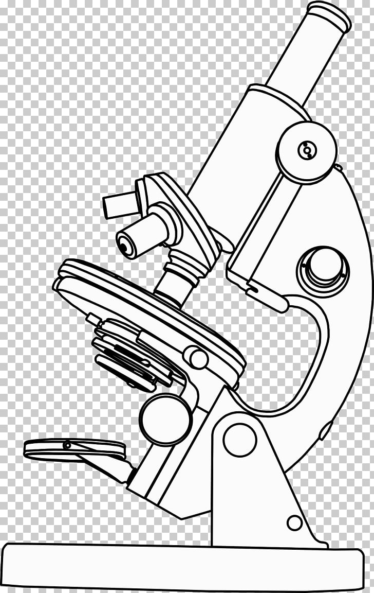 Optical microscope Black and white , microscope PNG clipart
