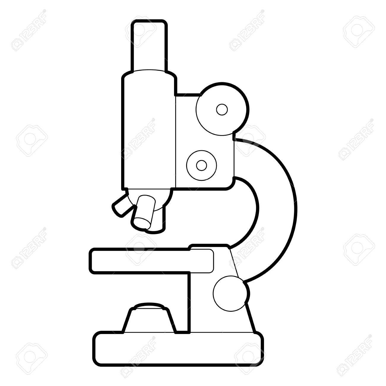 Free Microscope Clipart outline, Download Free Clip Art on