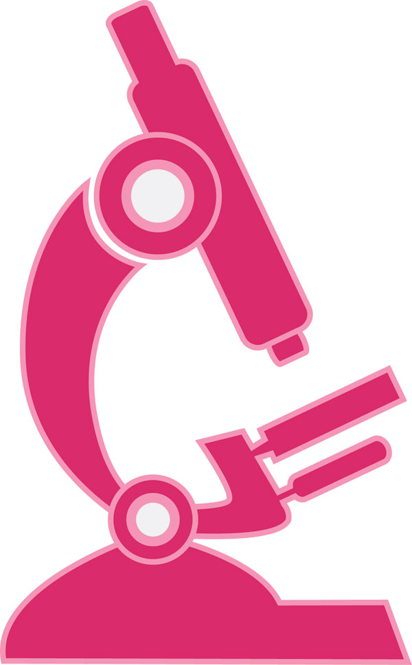 Microscope clipart pink.