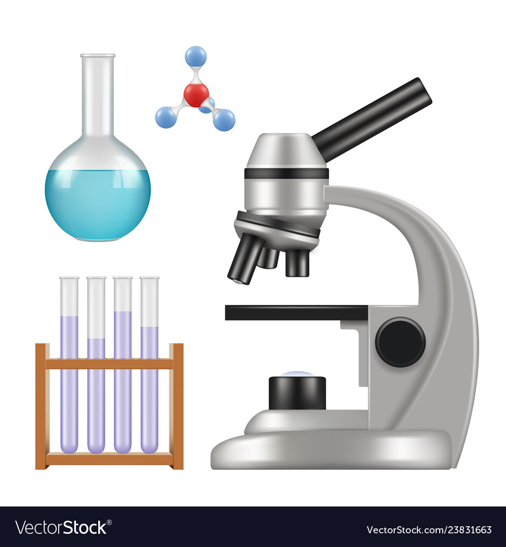 Science equipment microscope scientific chemical