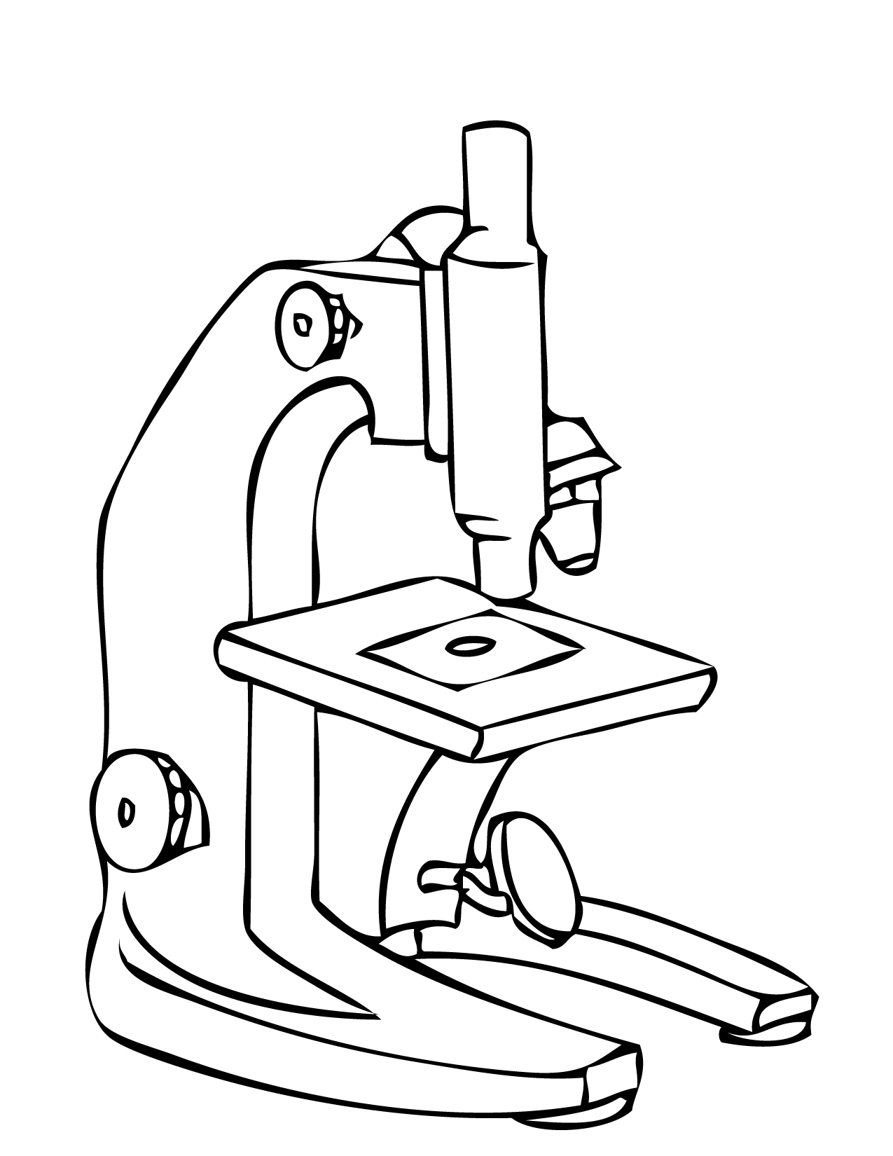 Simple microscope clipart clipartfest