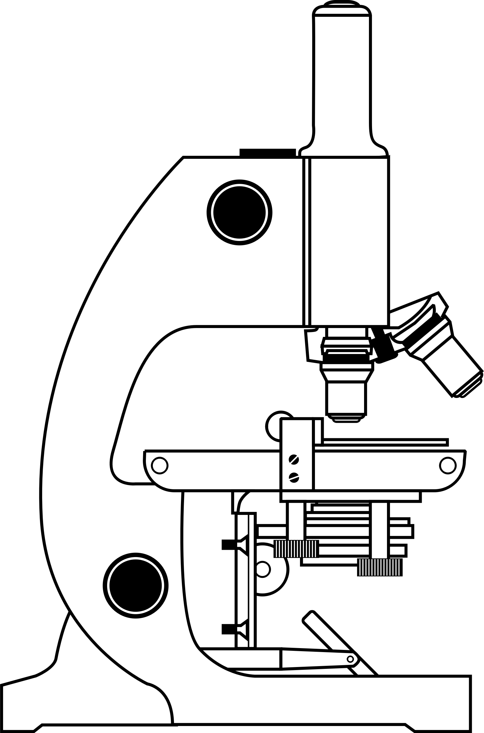 White clipart microscope.