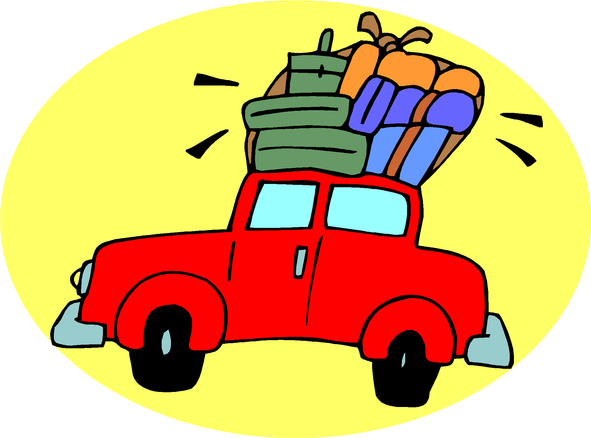 Free Car Travel Clipart Image