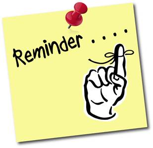 Free reminders cliparts.