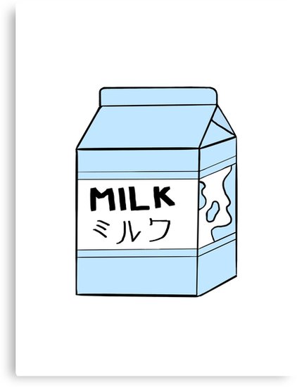 Aesthetic milk canvas.