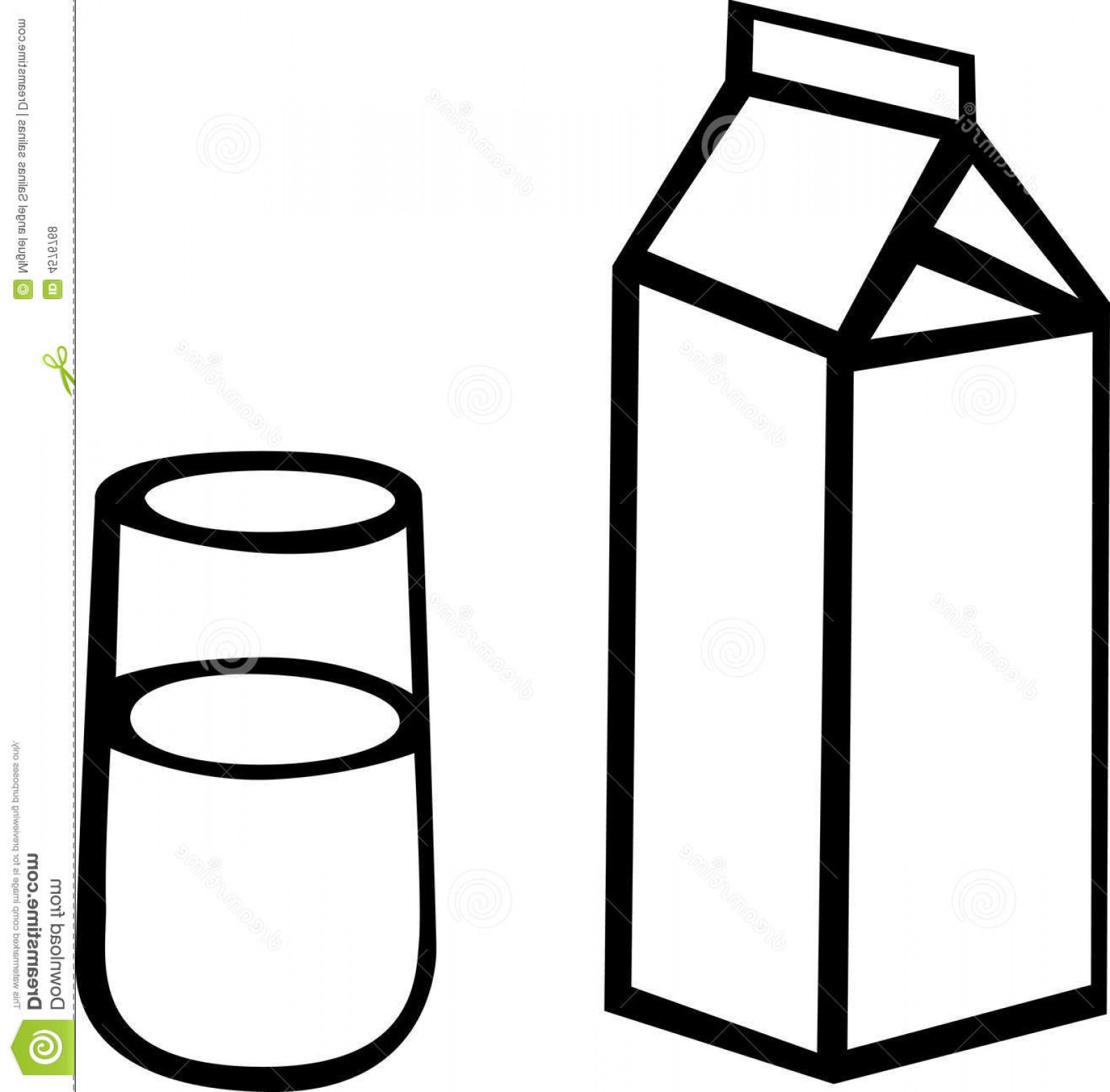 milk carton clipart blank