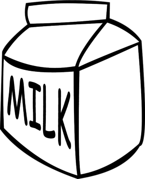 Milk Carton Bottle Vector Clip