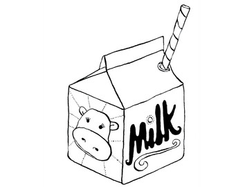 Milk carton missing.
