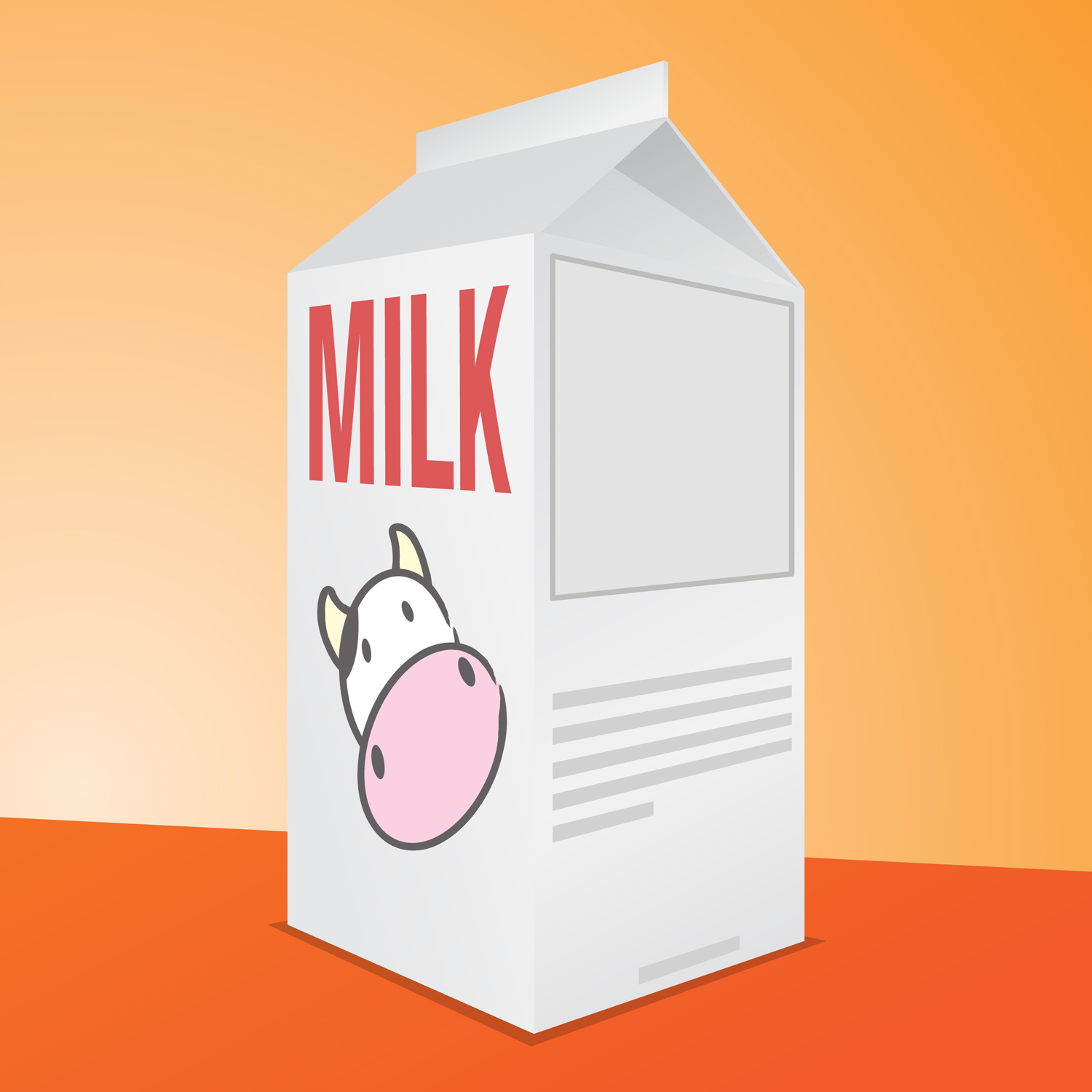 Free milk carton.