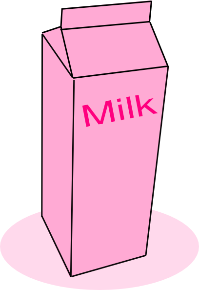 Pink Milk Clip Art at Clker