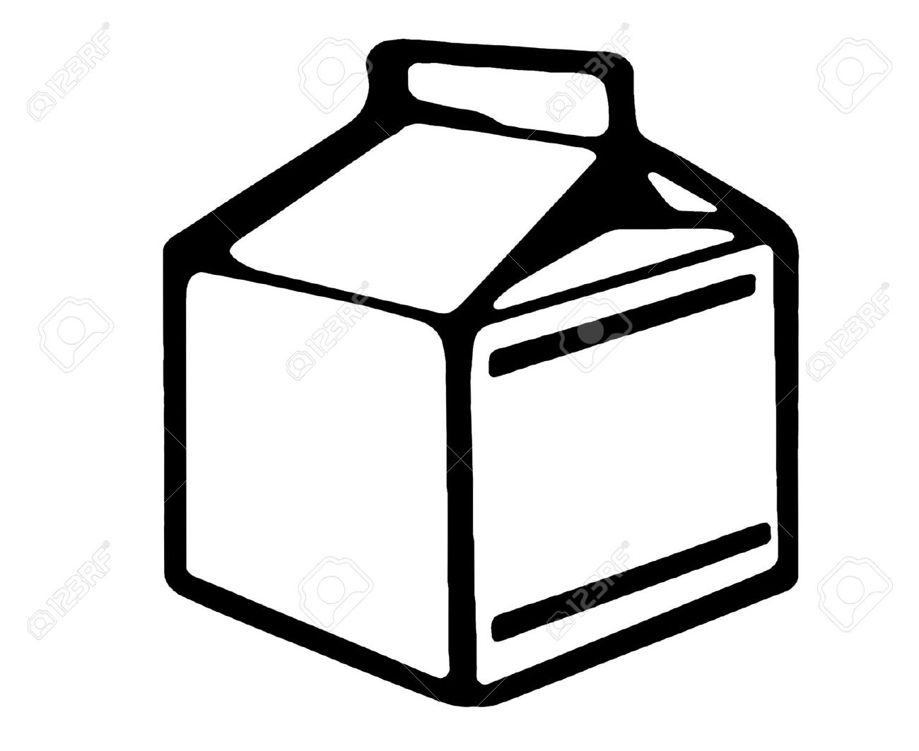 milk carton clipart plain