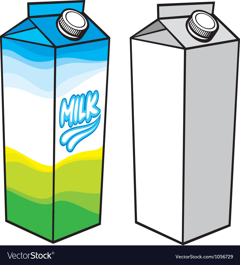 Milk carton with screw cap