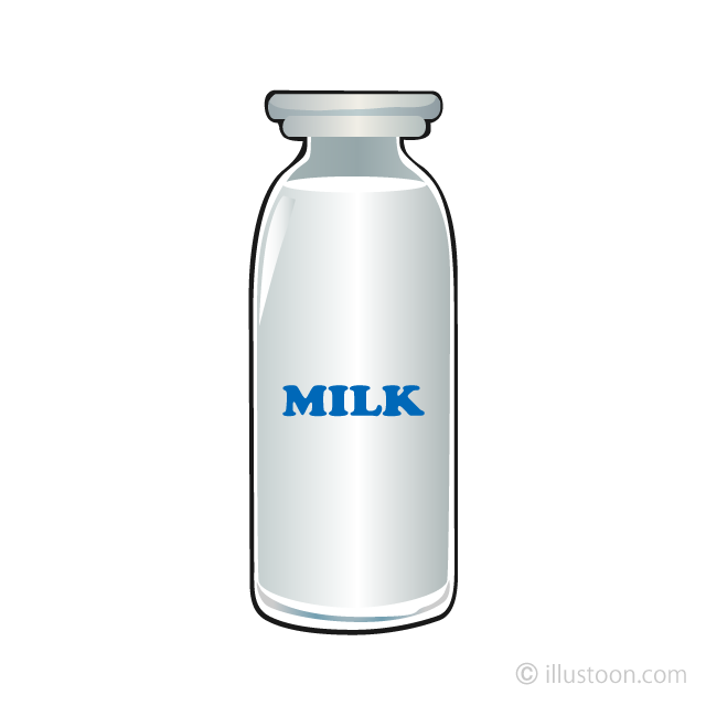 Milk bottle clipart.