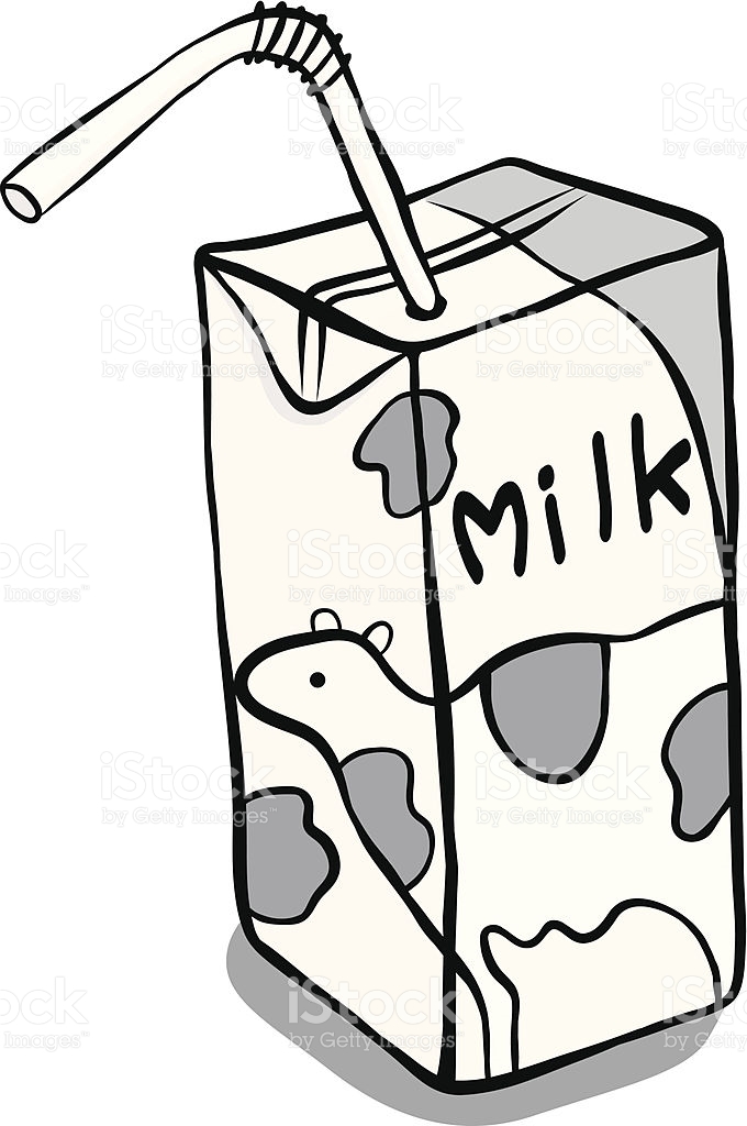Milk box clipart.