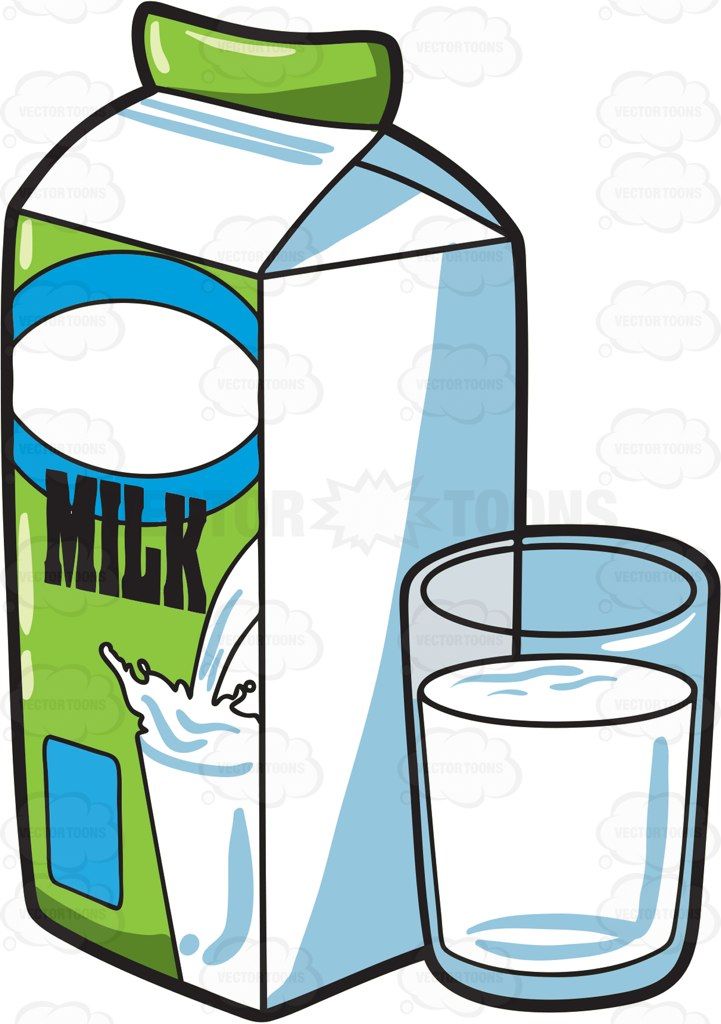 Full glass milk.