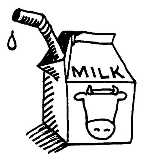 Calcium Milk Coloring Page