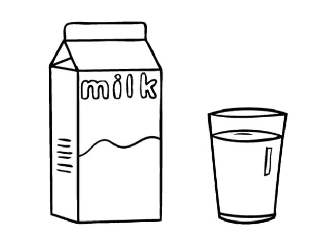 Glass Of Milk Coloring Page Images Pictures