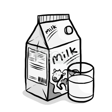 Glass milk drawing.