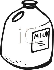 A Gallon Jug of Milk Clip Art