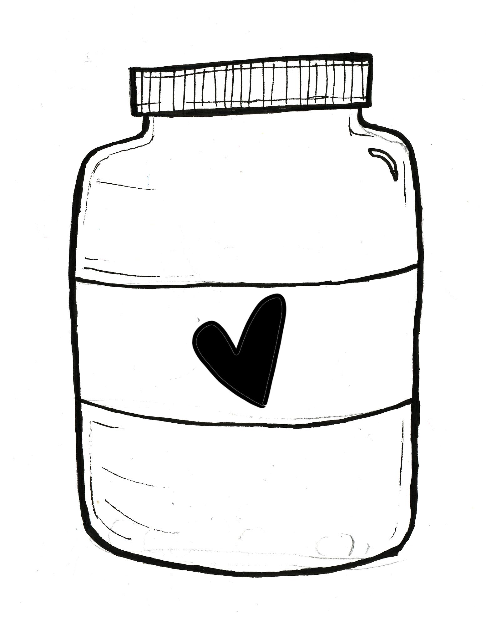 milk clipart jar