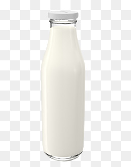 White yogurt bottle.