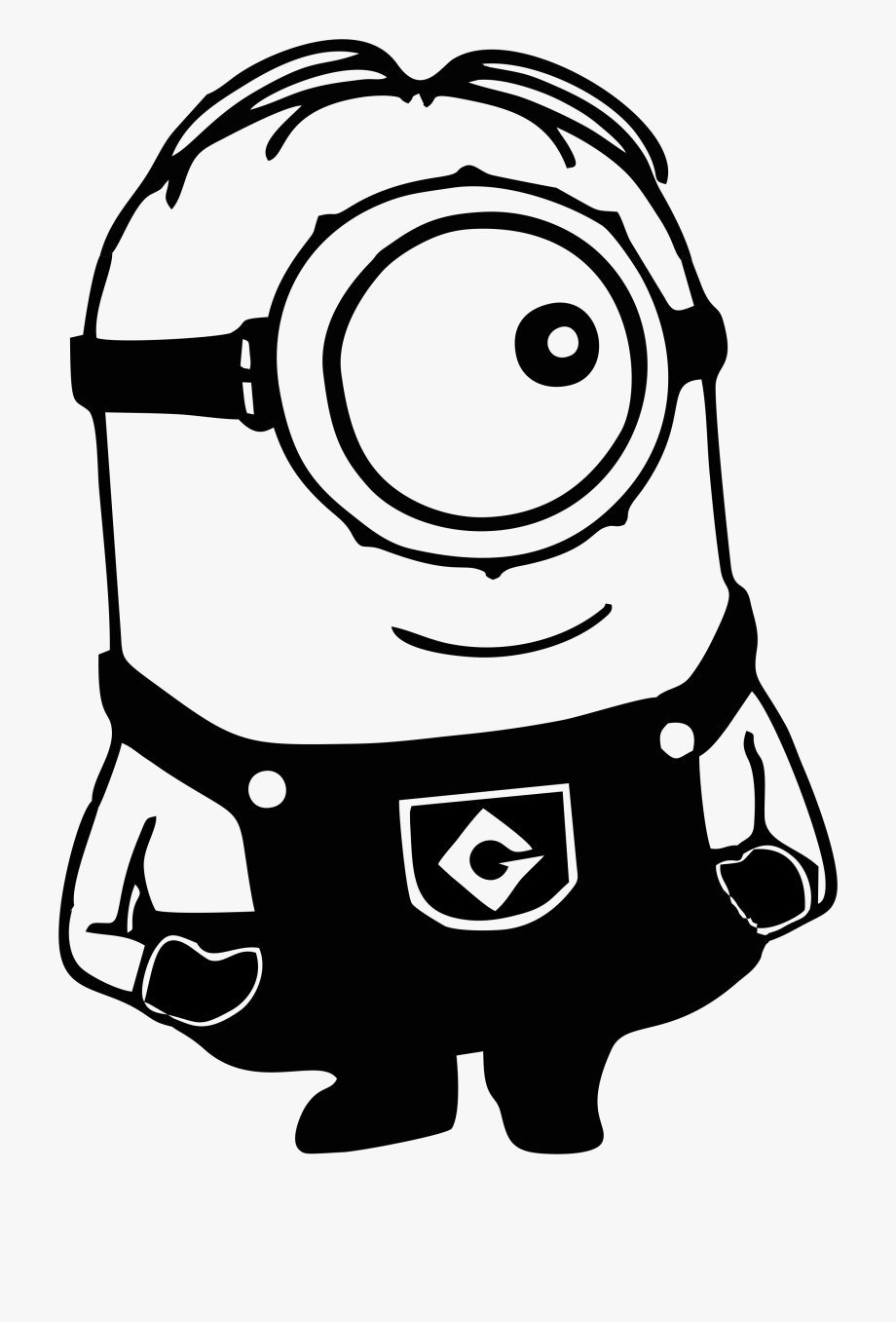 Minions Clipart Outline