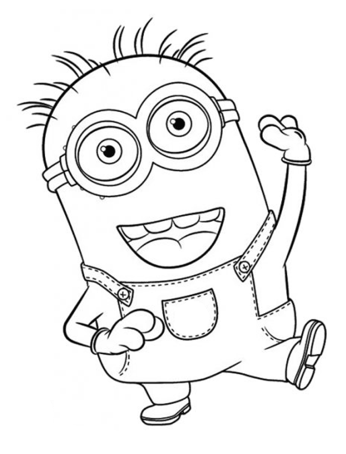 Minion coloring pages.