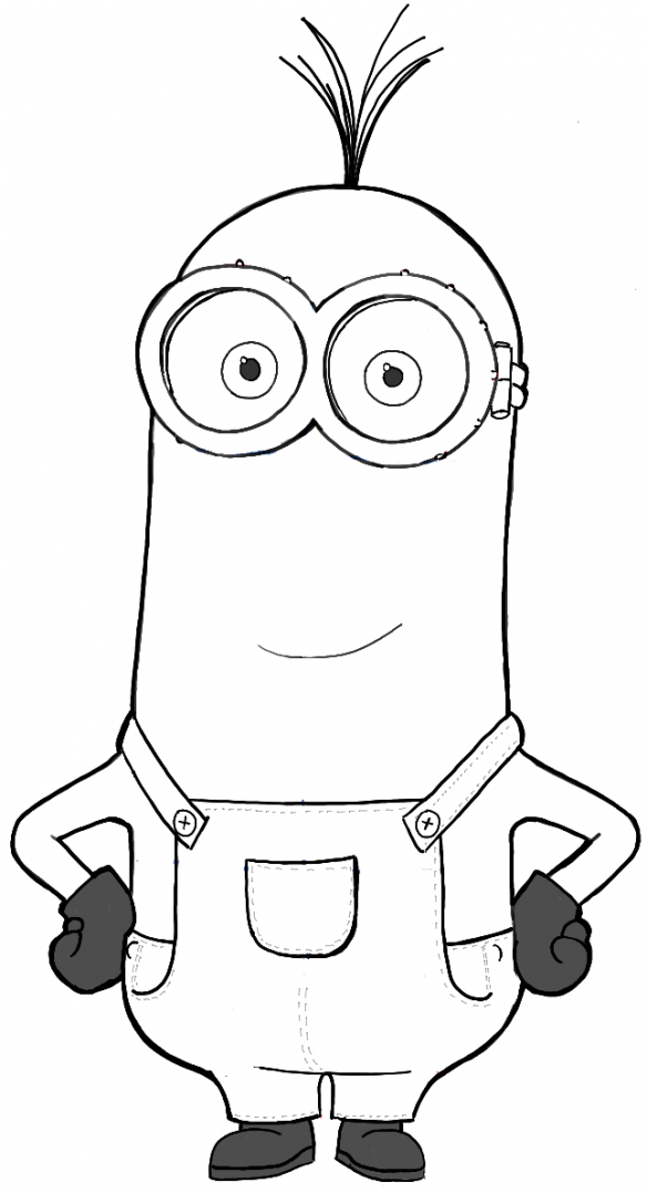 How to Draw Kevin from The Minions Movie