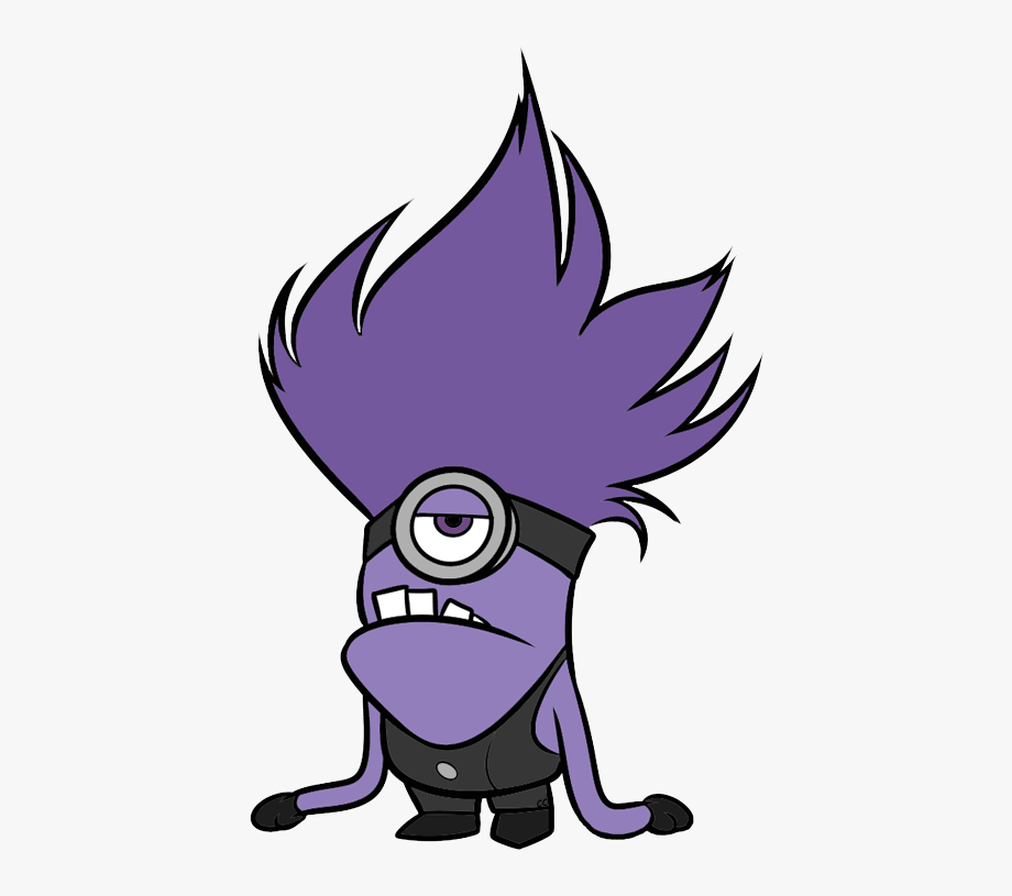 Despicable Me Clipart Purple Minion Pencil And In Color