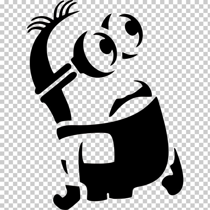 Silhouette Stencil YouTube Minions , monster inc PNG clipart