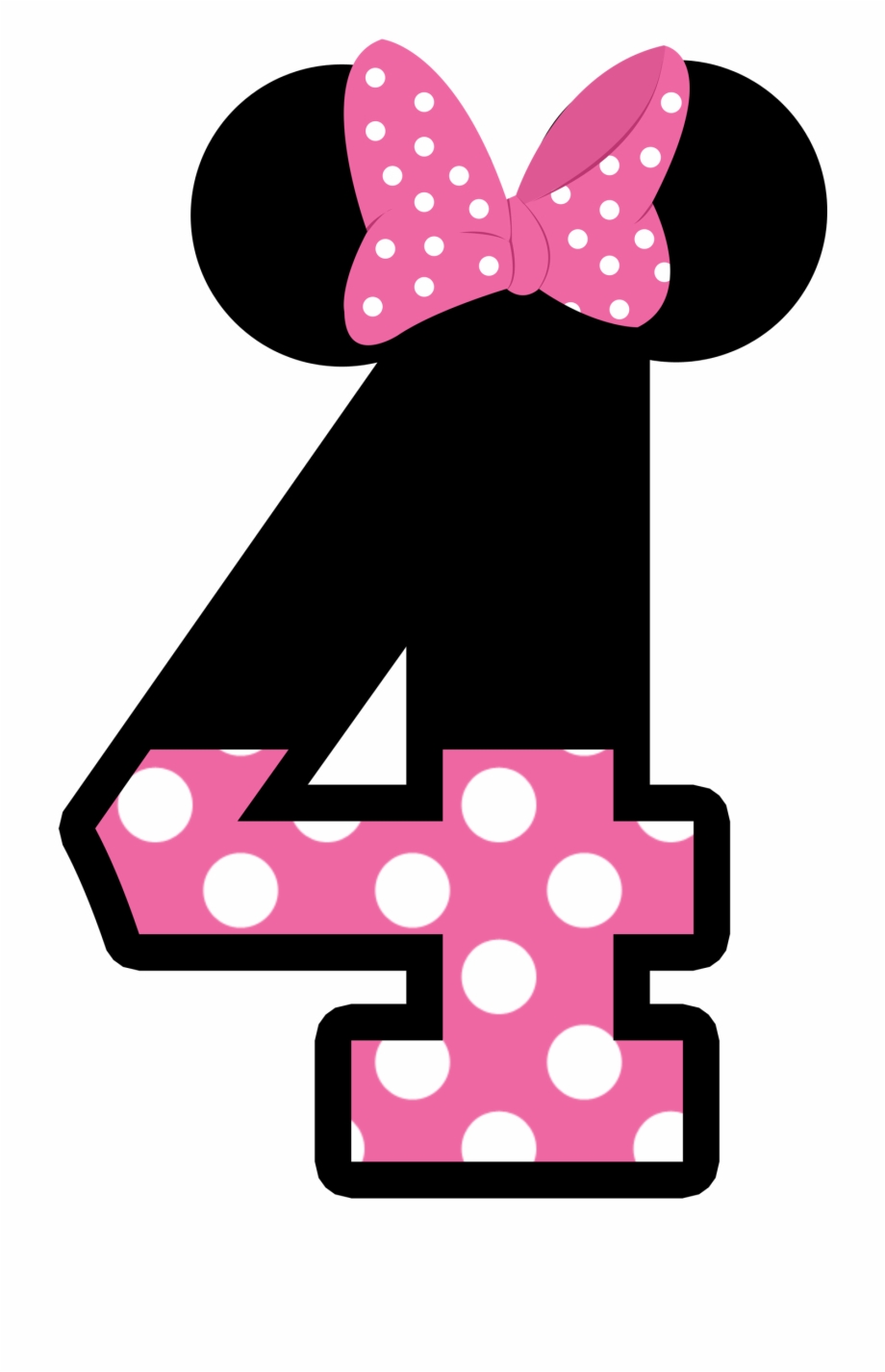 Number clipart minnie.