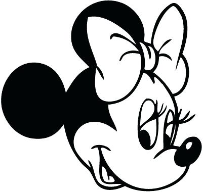 Minnie mouse head minnie mouse outline clipart