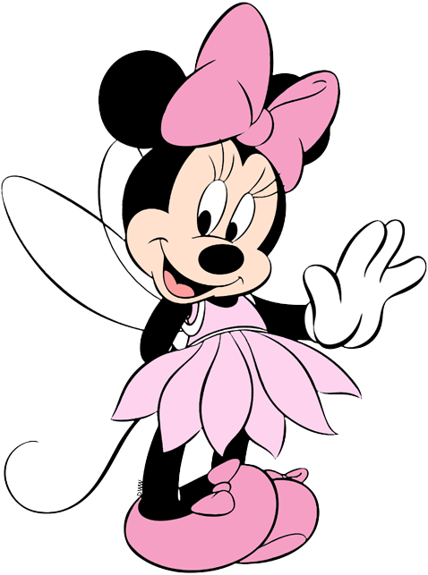 Minnie dressed fairy.