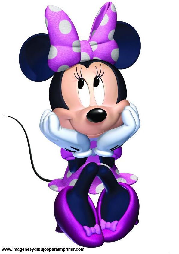 Minnie mouse de morado