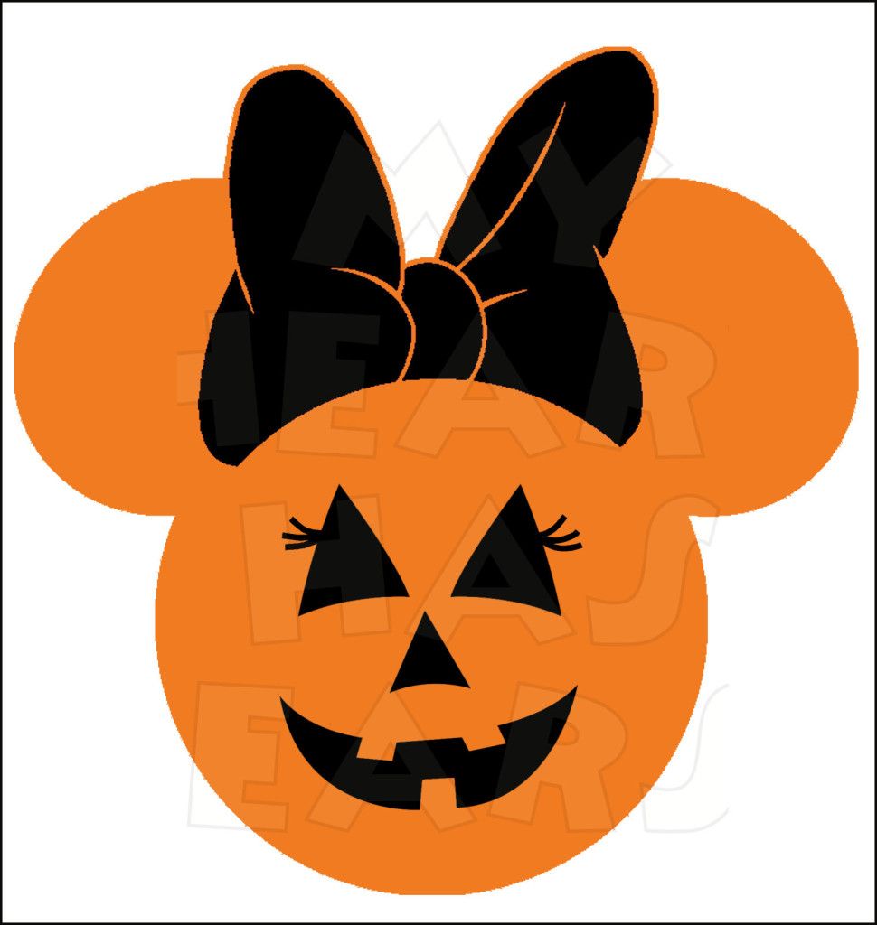 Minnie Mouse Pumpkin Jack O Lantern INSTANT DOWNLOAD