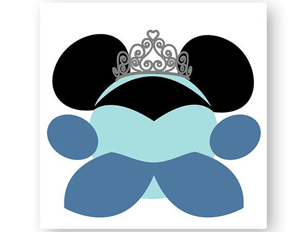 Disney, Princess, Icon Minnie Mouse Head, Icon Mickey Mouse