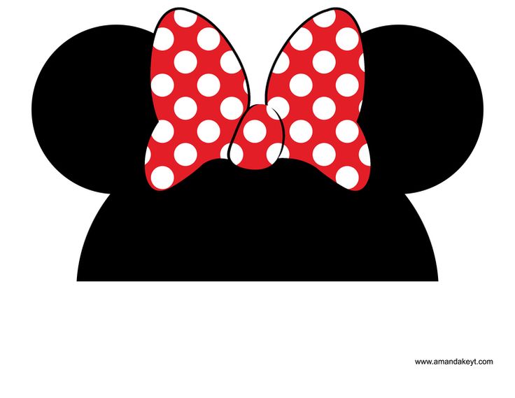 Minnie Mouse Bow Template Clipart