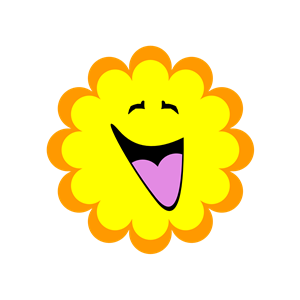 Happy Flower clipart, cliparts of Happy Flower free download