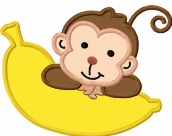 Monkey with banana.