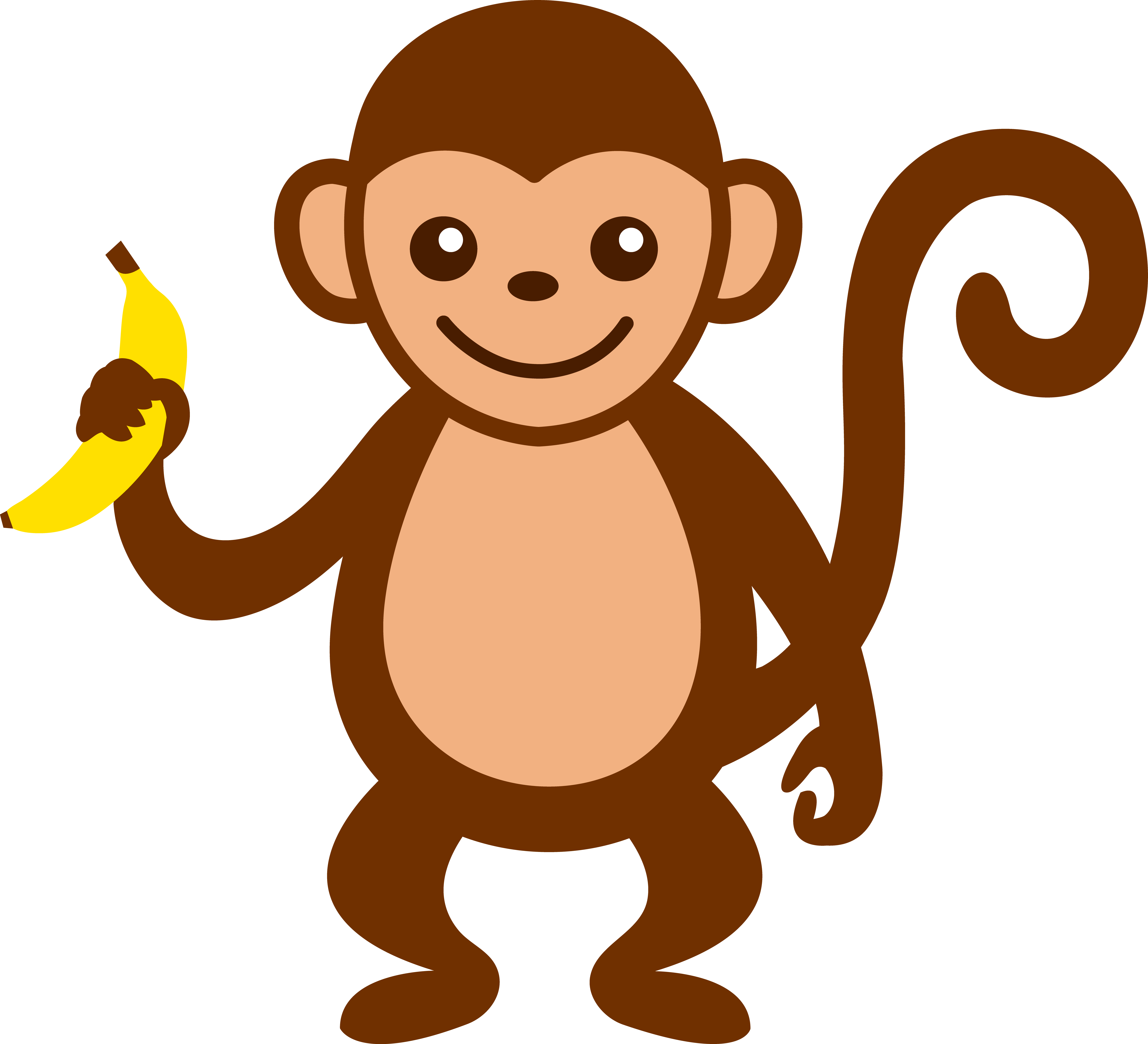 Cartoon monkey clip art