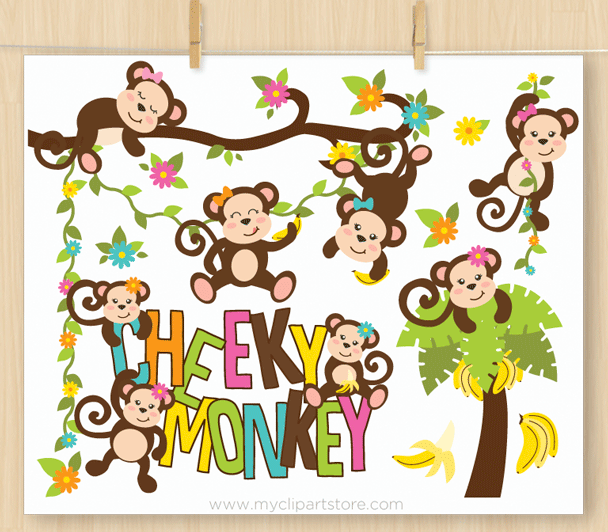 Cheeky Monkey Clipart