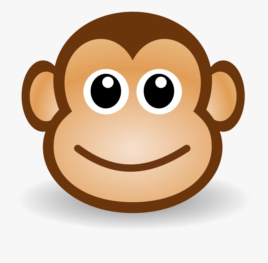 monkey clipart cute cartoon
